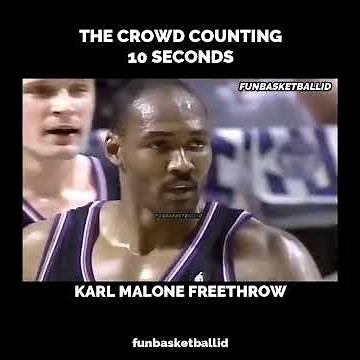 Loud Crowd Counting 10 Seconds at Karl Malone Free Throws - Kings vs Jazz Playoff Game 4 (1999)