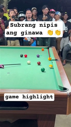 Subrang nipis ang ginawa 👏👏#shorts #billard #billardtrickshot #billardhighlights
