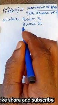 Probability, In this video, probability is explained step by step using simple and clear examples.