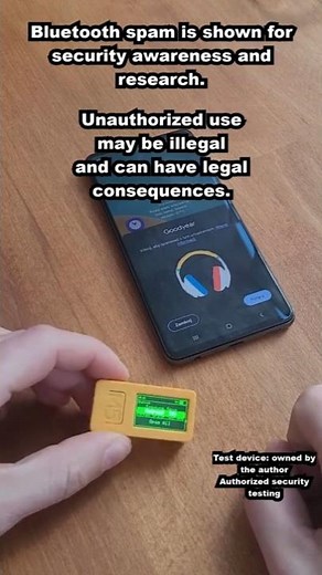 Bluetooth Spam Test on Android – Bruce Cybersecurity Demonstration