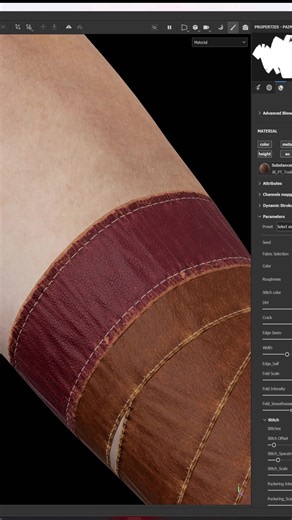 Substance Painter Paint along path Wrap Tools https://www.artstation.com/a/39318173 #digitalart #madewithsubstance #Substancepainter #Texturing #art #Animation #Material #gamedesign #substancepainter #leather #digitalart #gameart