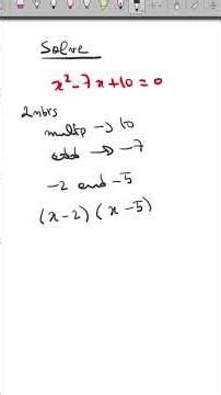 Stop Using the Quadratic Formula for This 😮