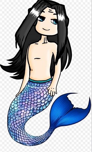 emo boy merman transformation video #1