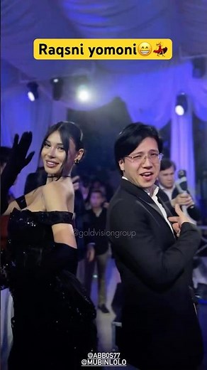 Mubinlolo Azajony to’yida raqsni yorvordi😁 #mubinlolo #azajony #abbos #shorts #duet #live #love