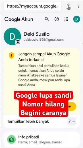 Cara memulihkan akun Google lupa kata sandi dan nomor tidak aktif