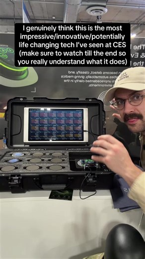 The best booth at CES was hidden away at the back of the show….more people need to see this. #ces #tech