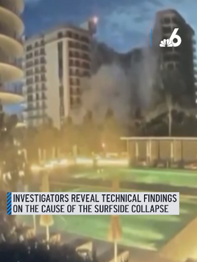 Nearly five years after the disaster at the Champlain Towers South in Surfside, federal investigators on Monday released their technical findings on what caused the collapse of the building that killed 98 people. In an hour and seventeen-minute video released Monday, the lead investigators from the National Institute of Standards and Technology’s National Construction Safety Team explained how it began in early June, just weeks before the collapse on June 24, 2021, when two connections between g