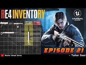 Resident Evil 4 Inventory COMPLETE in Unreal Engine 5 (Pick, Rotate, Move, Discard & Equip) Ep 21
