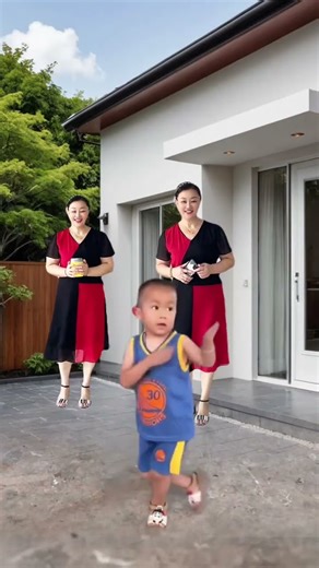 Baby playing is so funny!!😂 踊る少年、可愛すぎて笑っちゃう🤣🕺✨