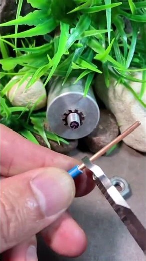 Creative way to hook up electric cables using a washer