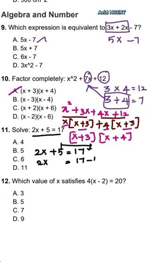 Math 10 Academic| Solving mock paper| Algebra and Number| Part 2