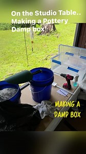 Found an awesome bin for a damp pottery damp box. Here’s 4-1/2 gallons of plaster poured into the bin to use for maintaining dampness of pots as they await their progress. #Functionalceramics #pottersofinstagram #claylife #pottery #potterylife #potterylove #oddlysatisfying #handmadepottery #pottery_lovers #peopleofpottery#artistsoninstagram #aliveguypottery #functionalpottery#instapottery #tray #studiopottery #ceramicart #contemporaryceramics #ceramicprocess #potteryprocess #ceramiclicious #clay