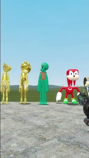 NEW ALL 3D SANIC CLONES MEMES BUT GOLDEN in Garry's Mod! #shorts #memes