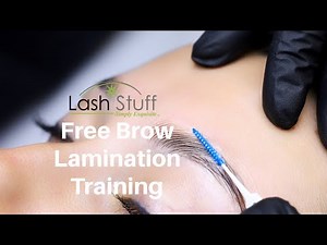 Free Brow Lamination Training