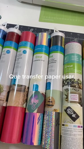 Tipos de papel transfer para Cricut y su uso con vinil