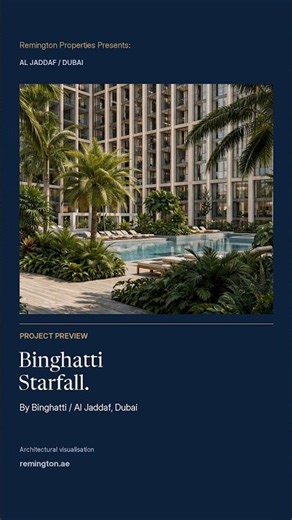 Binghatti Starfall: Observatory & Pool Living | Al Jaddaf, Dubai