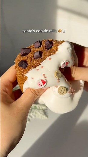 santa's cookie milk asmr 🍪🥛