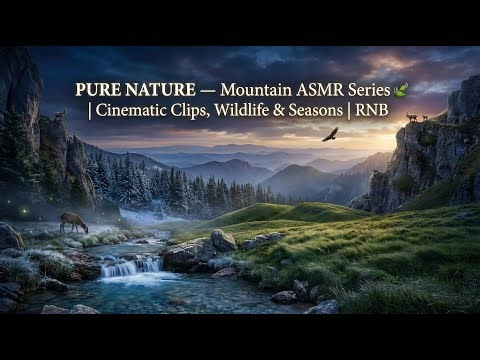 PURE NATURE — Mountain ASMR Series 🌿 | Cinematic Clips, Wildlife & Seasons | RNB