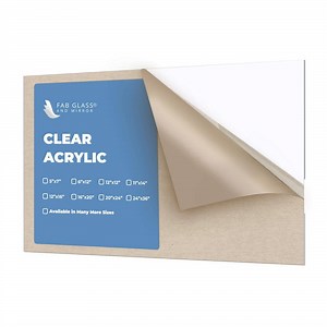 Fab Glass and Mirror Plexiglass 5 in. W x 7 in. L Clear Rectangular Acrylic Sheet 1/8 in. Thick Flat Edge Rust Scratch Resistant (Pack of 2) ACR3M5X7RC