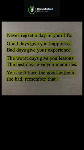 Growth comes from every day good or bad. #motivation #money #billionaire #youtubeshorts