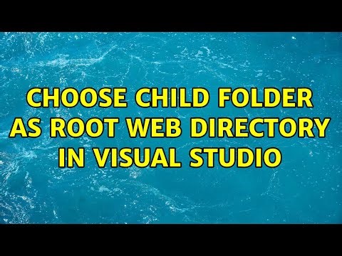Choose child folder as root web directory in Visual Studio