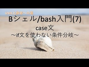 【Bシェル/bash入門】(7) case文 〜if文を使わない条件分岐〜