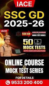 🎯 SSC GD 2025–26 Online Course & Mock Test Series – Enroll Now!