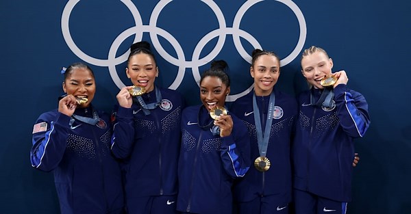 Team USA clinch artistic gymnastics gold in women's team final at Paris 2024 Olympics | Watch video highlights