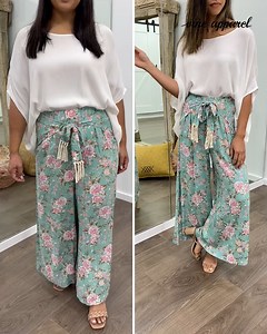 5.8K views · 63 reactions | The Mandy Pants in Aqua Pink Floral. Wide leg pants can be so hard, but these make it so easy. The wrap waist with the tie brings them in and you can wear them as loose or tight as you like. They are a great length, and they feel AMAZING on. Love love love x x Shop HERE: vineapparel.com/collections/bottoms/products/mandy-pants?variant=39820265652358 | Vine Apparel | Facebook