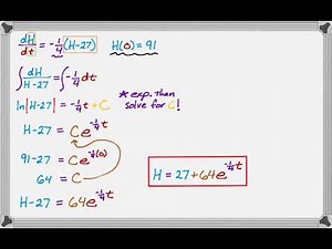 Calculus Separation of Variables for Differential Equations