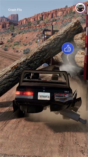 Realistic Highway Car Crashes🚗💥 #realisticcarcrashes #carcrashes #beamngdrive