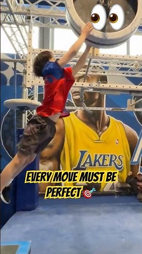 No room for error 🎯 Ninja warrior obstacle course ✨