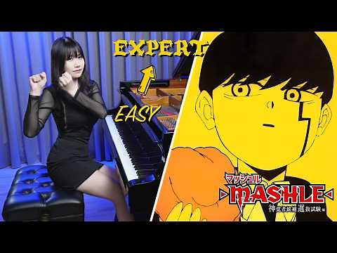 『Bling-Bang-Bang-Born』EASY to EXPERT PIANO COVER 🟡MASHLE: MAGIC AND MUSCLES OP2🟡 Ru's Piano #BBBBダンス