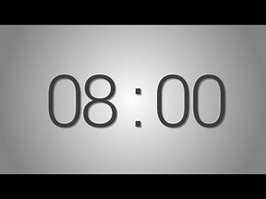 8 Minutes countdown Timer - Beep at the end | Simple Timer (Eight min)