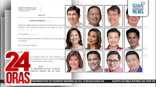Lusot na sa komite ng Senado ang Anti-Political Dynasty Bill kung saan babawalan ang magkakaanak na sabay tatakbo sa national o sa local position. | 24 Oras