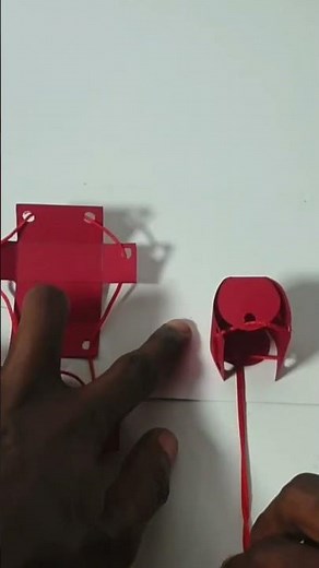 Exploring shapes with pull string 3D pop-up nets #kidslearning