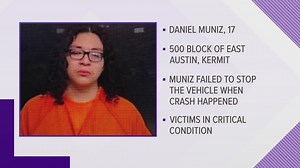 Kermit juvenile charged with two counts of accident-causing serious bodily injury