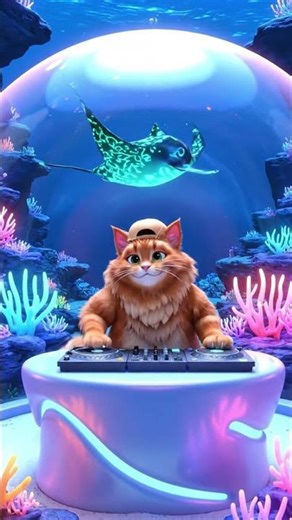 Cat Mixing Beats Like a Pro 😼🎶🎚️