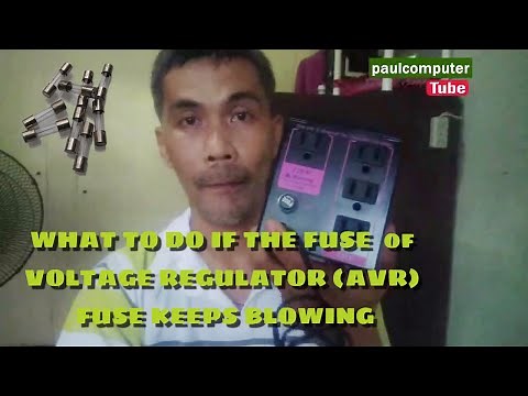 WHAT TO DO IF THE FUSE OF VOLTAGE REGULATOR (AVR) KEEPS BLOWING - TAGALOG