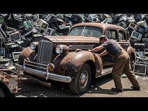 ASMR Car Restoration! Full Rebuild of a 1937 Packard Super Eight from Rust to Like New