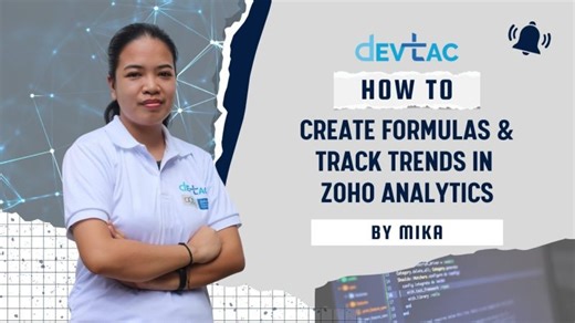 Data Analysis in Zoho Analytics | Formulas, Trends, and AI Insights | Devtac