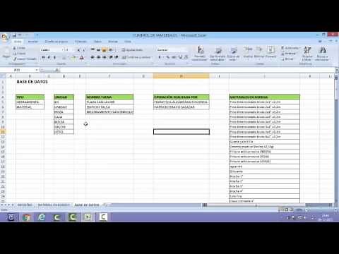 CONTROL INVENTARIO BODEGA PARA LA CONSTRUCCION