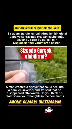 Paralel Bir Evreni Görmek Mümkün mü? — Is It Possible to See a Parallel Universe?
