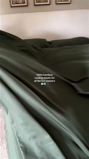 Literally the softest bamboo sheets ☁️ so cozy and cooling for the summer nights to come ✨ Bedsure