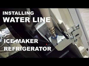INSTALLING ICE MAKER / REFRIGERATOR WATER LINE - using 1/4" compression hose