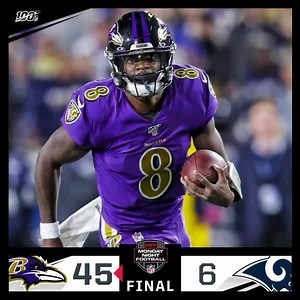 FINAL: The Baltimore Ravens win big on #MNF! #BALvsLAR | NFL