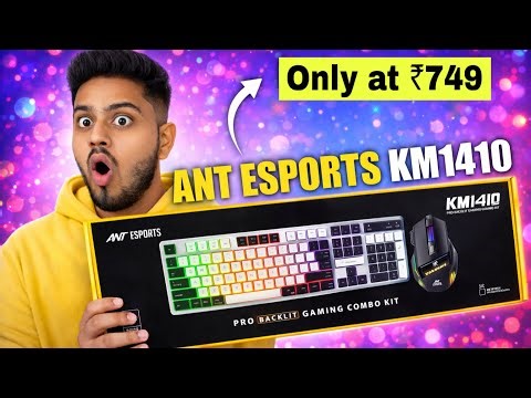 Ant Esports KM1410 gaming keyboard & mouse combo under ₹1000 unboxing & review - The Technologist
