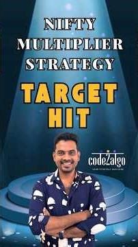 Target Hit in Multiplier Strategy ✅ Nifty Options Proof