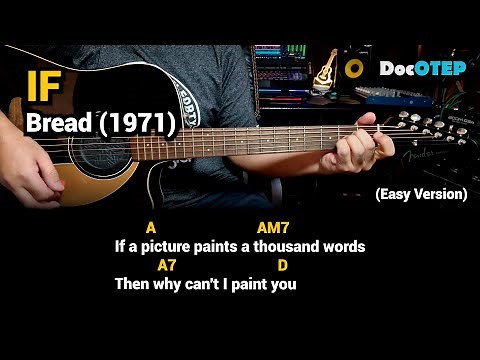 If - Bread (Easy Guitar Chords Tutorial with Lyrics)