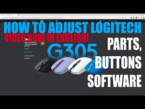 How to adjust Logitech G 305 [engl. language]